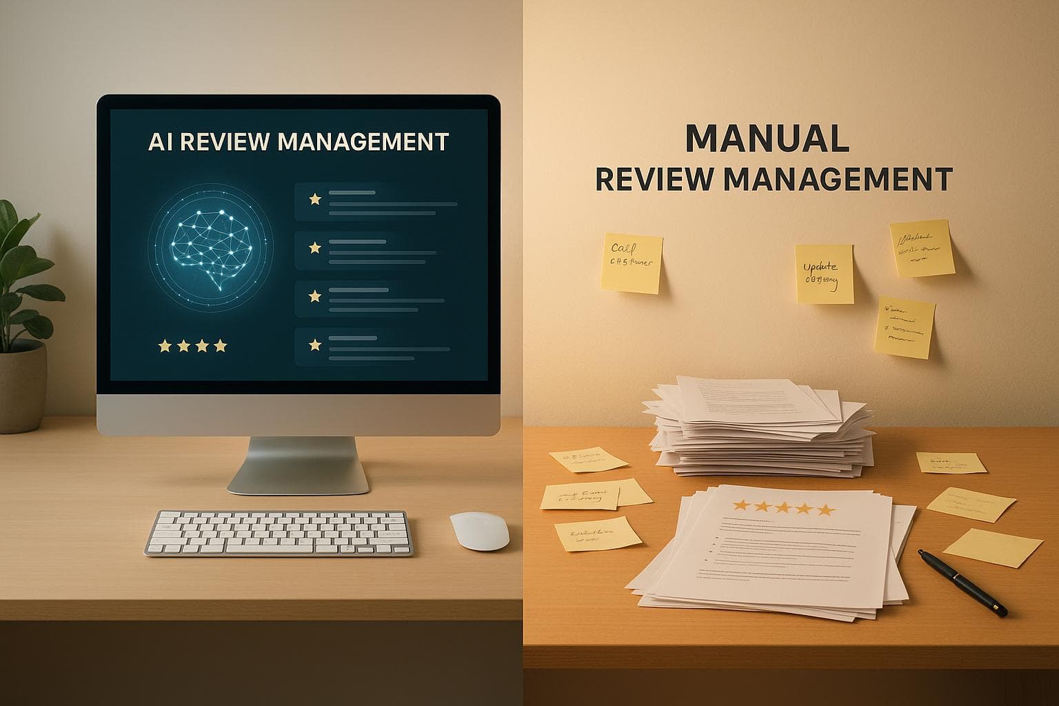 AI vs. Manual Review Management